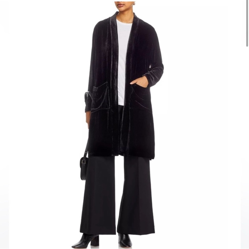 Eileen Fisher Black Velvet Jacket